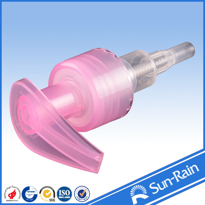 Pink and transparent Lotion Dispenser Pump top , plastic soap pump