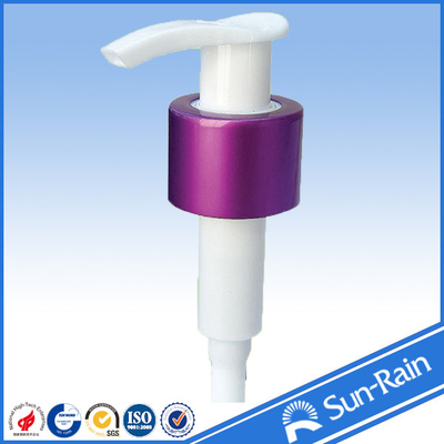 Brown , White , Red Colorful Lotion Dispenser Pump with aluminium shell