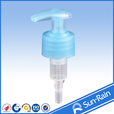Blue and transparent beautiful plastic bottle pumps for soap dispensers
