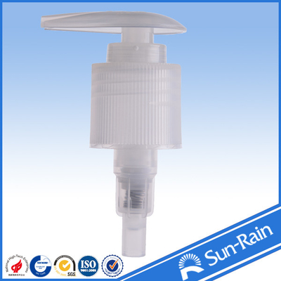 Transparent 24/415 plastic lotion pump soap dispenser for hair care