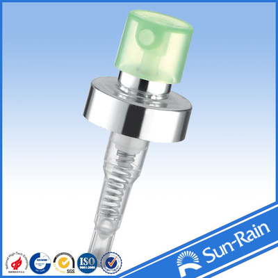 Green Pink Silver metal and plastic spray pump for perfume bottle