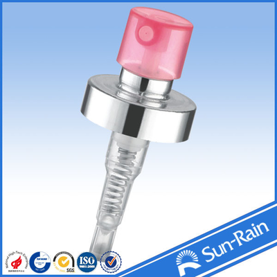 Green Pink Silver metal and plastic spray pump for perfume bottle