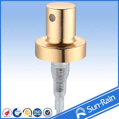 Bright gold metal Perfume Pump Sprayer / metal crimp sprayer for perfume
