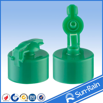 Green 24/410 Plastic Bottle Cap for empty bottle , snap fit cap