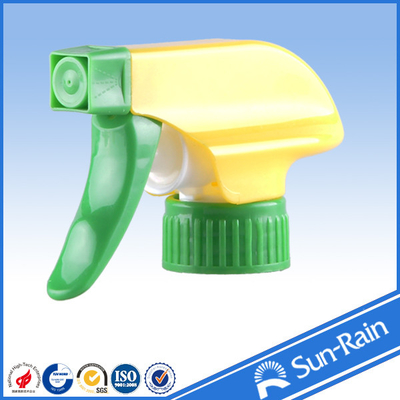 28mm Yellow Green Cosmetic trigger sprayers for bottles 28/400 28/410 28/415