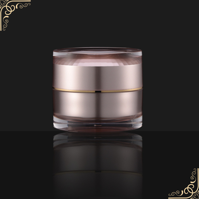Personnal care double - layer round powder plastic jars and containers SR-2367