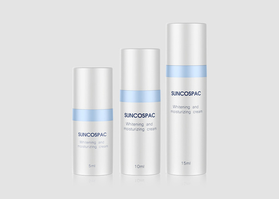 5ml 10ml 15ml White Blue Airless Pump Bottles Skincare Small Pp Bottle