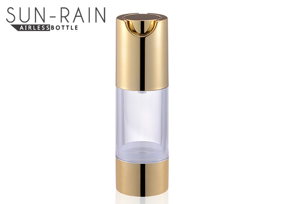 SR-2108G AS material gold airless pump bottle for personal care