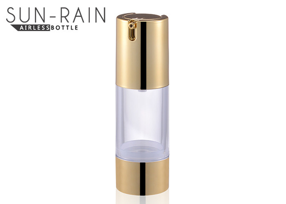 SR-2108G AS material gold airless pump bottle for personal care