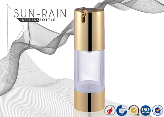 SR-2108G AS material gold airless pump bottle for personal care