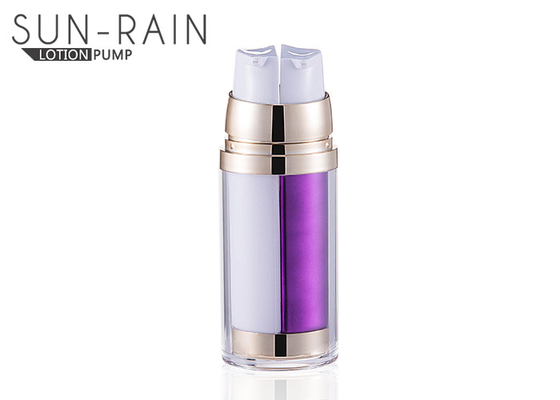 0.23cc Non spill round lotion bottle PMMA material SR-2252B cosmetic pump bottle