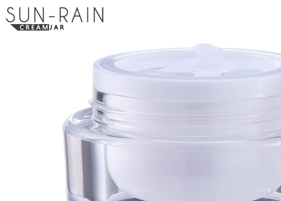 Acrylic PMMA round empty cosmetic jars plastic makeup container 15ml 30ml SR-2302A