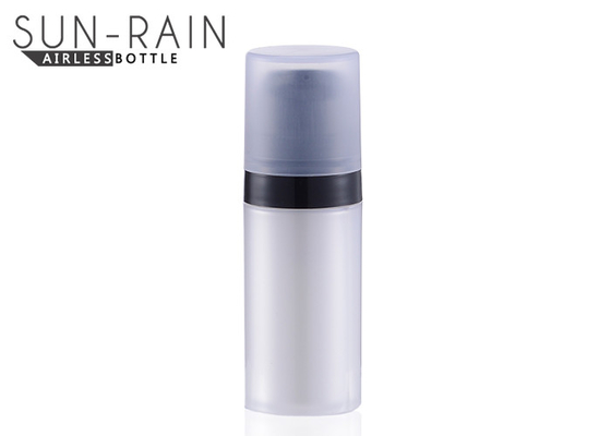 Black white pp Airless Pump Bottle with plastic cap 0.1CC SR-2102A travel size pump bottle