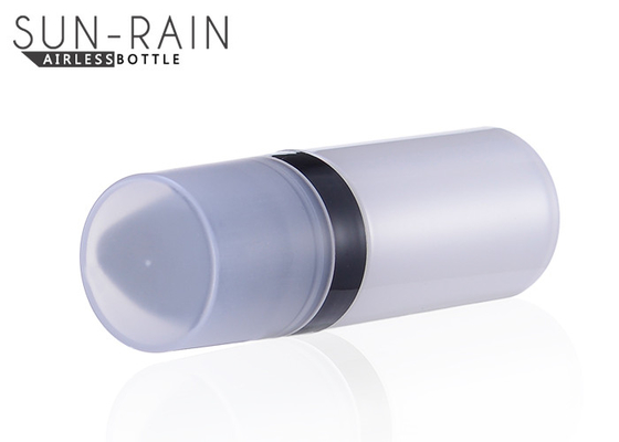 Black white pp Airless Pump Bottle with plastic cap 0.1CC SR-2102A travel size pump bottle