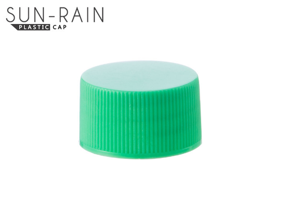 Ribbed aluminum plastic top bottle cap OEM design 24mm 28mm SR-209C