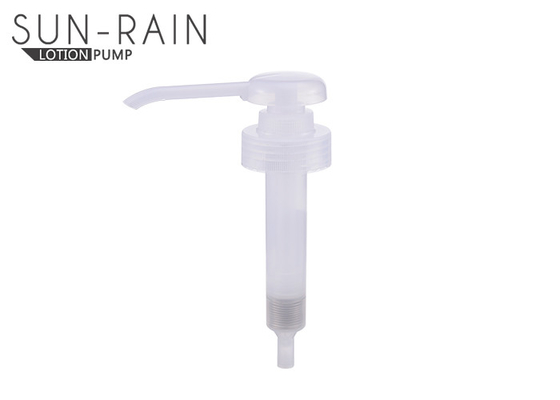 High output plastic lotion pump long nozzle with screw down lock head , lotion bottle pumps