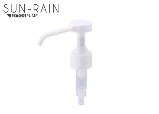 High output plastic lotion pump long nozzle with screw down lock head , lotion bottle pumps