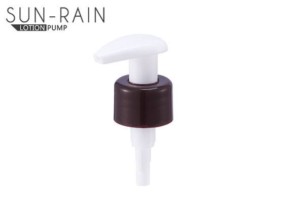 High output plastic lotion pump long nozzle with screw down lock head , lotion bottle pumps