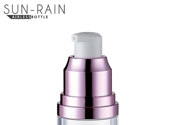 Cosmetic packaging ABS airless lotion pump bottle AS body 15ml 30ml SR-2108D