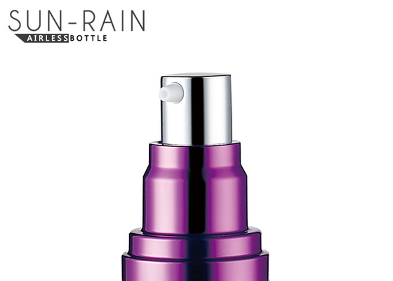 Alum airless lotion bottle with different head caps pp material SR-2108J