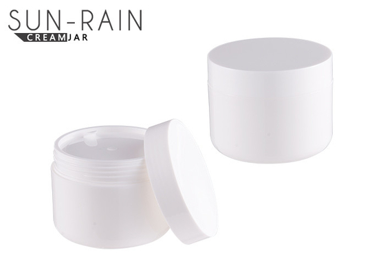Environmental friendly white pp plastic cosmetic jars 100g 200g SR23A4