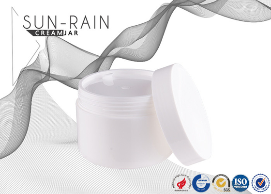 Environmental friendly white pp plastic cosmetic jars 100g 200g SR23A4