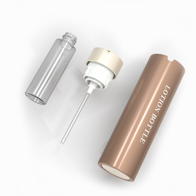 ABS Eco Friendly Refillable Cosmetic Pump Lotion Bottle 30ml Replaceable slim round lotion bottle