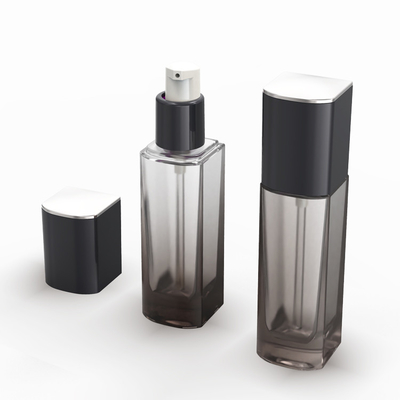 Empty 30ml Frosted Glass Face Oil Serum Bottle Packaging 30ml Glass Pump Cosmetic Serum Oil Dropper Bottle