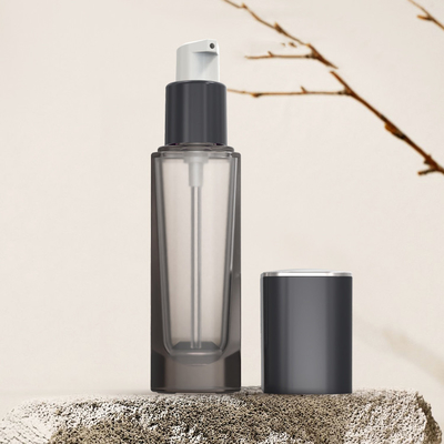 Empty 30ml Frosted Glass Face Oil Serum Bottle Packaging 30ml Glass Pump Cosmetic Serum Oil Dropper Bottle