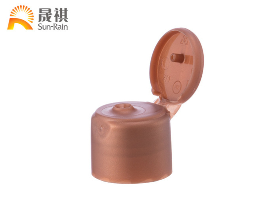 Round Plastic Flip Top Caps , Plastic Bottle Cap Dispenser 24/410 28/410 SR204C