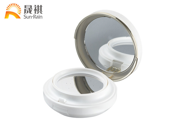 Empty Acrylic Face Powder Compact  , BB Cushion Case 15g White Compact SF0808D