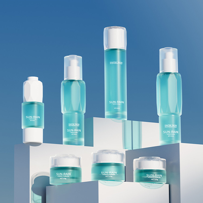 Logo Printing Available Glass Cosmetic Bottle Set Personal Care Skin Care Cream Jar Bottle 30ml Drop Bottle
