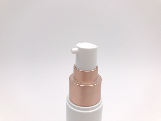 Plastic Airless Pump Bottle 30ml 50ml Metal Plating Lotion Cream Packaging SR2103