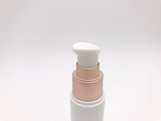 Plastic Airless Pump Bottle 30ml 50ml Metal Plating Lotion Cream Packaging SR2103