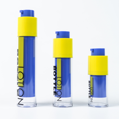 Fashion 15ml 30ml 50ml Cosmetic Rotating Bottle For Skincare Packaging with Screen Printing