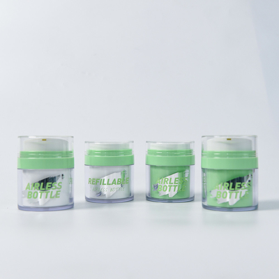 Empty PET Bottle Airless Pump Bottle For Customized PP Material Refillable Body Cream Container