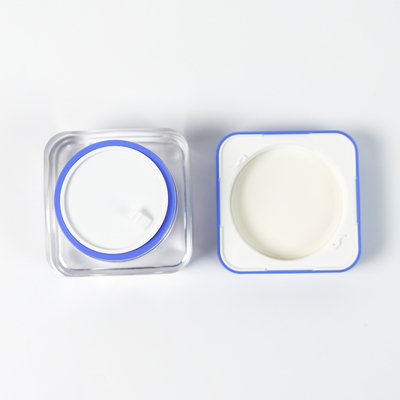 Double Walled Empty 30g 50g Acrylic Square Face Cream Jar with Professional Printing
