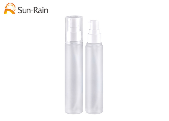 Empty Pet Lotion Bottle White Clear Cosmetic Packaging With Custom Color