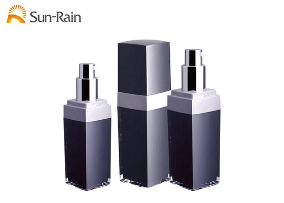 Square Black Lotion Bottle Packaging Cream Pump Bottle 30ml 50ml Sr-2260