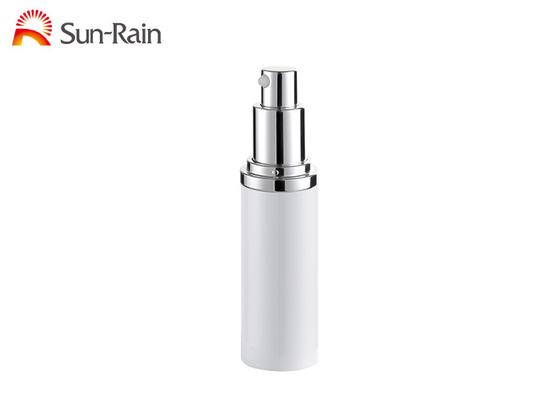White 15ml 30ml 50ml Cream Pump Bottle Packaging For Cosmetics Alum Cap