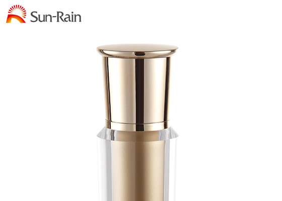 MS Plastic Empty Lotion Bottle Packaging With Gold Lid 80ML Capacity
