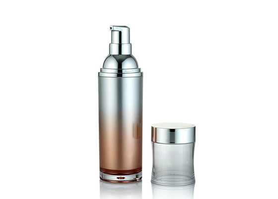 PETG Material Orange Cosmetic Lotion Container SR2219 PE Inner 100ml /120ml